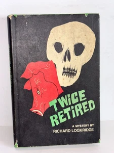 Twice Retired, Richard Lockridge 1970 Mystery Suspense 1st Edition book Vintage - Picture 1 of 9