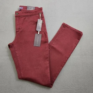 NYDJ Women 8 Burgundy Lift Tuck Technology Slimming Fit Leggings NWT - Picture 1 of 18