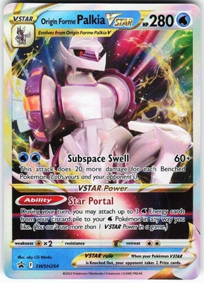 Origin Forme Palkia VSTAR SWSH254 Pokemon SWSH: Sword & Shield Promo Cards Holo - Image 1 of 2