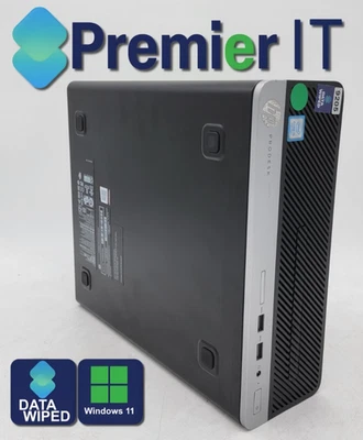 HP ProDesk 400 G4 SFF Desktop PC - Intel Core i5-7500 - 8GB RAM + 256GB SSD - Image 1 of 4
