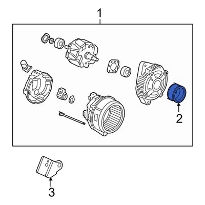 For Acura TL 2009-2014 Acura 31141RGMA01 Alternator Pulley - Image 1 of 4