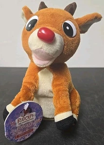 Gemmy Rudolph das Rentier mit der roten Nase 8 Zoll animiertes Plüschtier 2004 - Bild 1 von 5