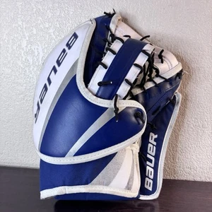 Guante Trapper Bauer Ractor Performance Goalie 27" Blanco Azul Gris 83901 Derecha - Imagen 1 de 13