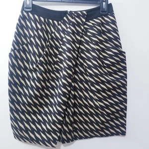 Anthropologie Fei Mujer Talla 2 Plisado Imitación Frontal Aberturas - Imagen 1 de 7