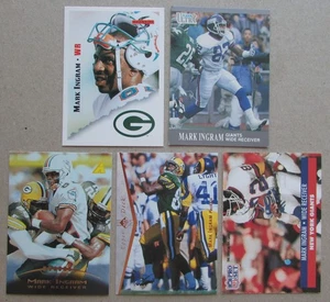 Mark Ingram Sr. 5-card lot Miami Dolphins Green Bay Packers New York Giants NFL - Picture 1 of 2