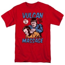 Star Trek t-shirt Kirk and Spock Vulcan Massage graphic tee CBS1738