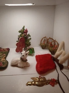 Assorted Vintage Christmas Ornaments And Decorations/ H10 - Picture 1 of 17