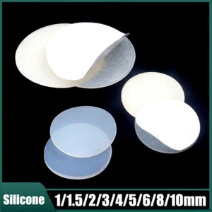 Self-Adhesive Silicone Rubber Solid Disc Φ 5mm-150mm Round Seal Gaskets 1mm-10mm - Picture 1 of 8