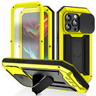 Aluminum Stand Full Case Shockproof Heavy Duty For Apple iPhone 15 Pro Max 14 13