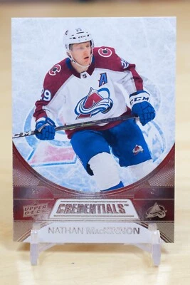 2021-22 Upper Deck Credentials - #4 Nathan MacKinnon - Image 1 of 2