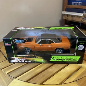 1970 Dodge Challenger Orange Fast and Furious 1:18 Racing Champions - Picture 1 of 10