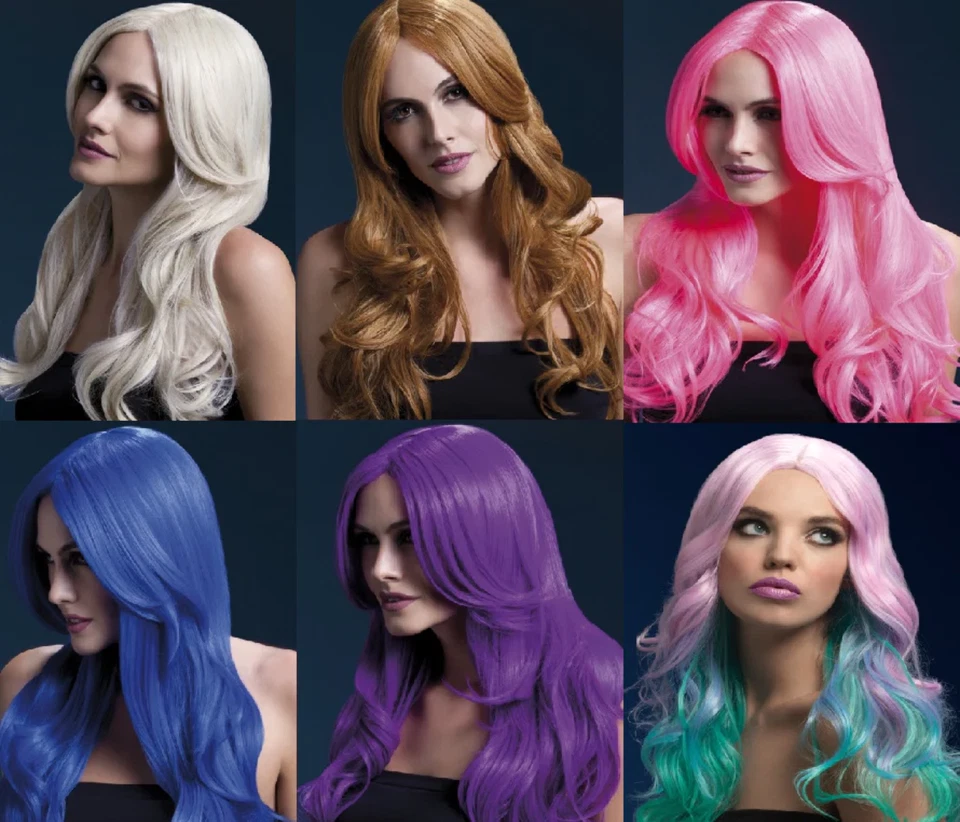 Peluca resistente al calor lavable elegante peluca para damas vestido elegante peluca Khloé 66 cm Foto 1 de 1