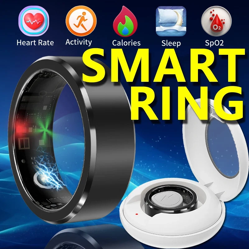 Smart Ring Health Waterproof Premium Monitor Heart Rate Fitness Oximeter Tracker - Image 1 of 1
