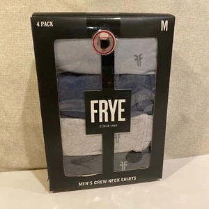Frye Men's Crew Neck Shirts TShirts 4 Pack Medium Blue Gray NWT - Picture 1 of 8