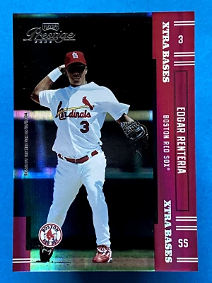 2005 Playoff Prestige Xtra Bases Purple /150 Edgar Renteria #3 - Image 1 of 2