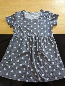 Blusa mujer gris blanco lunares top talla s - Imagen 1 de 6