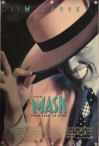 Póster original de una hoja de película de THE MASK - 1994 - JIM CARREY - Imagen 1 de 8