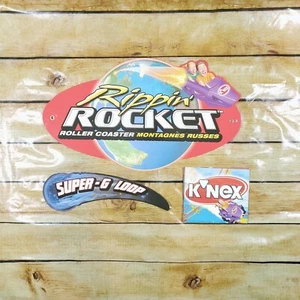 K'nex Achterbahn Rippin' Rakete Schilder Banner und Poster Originalteile 2003 - Bild 1 von 4