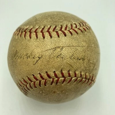 Mickey Cochrane Single Signed Personal Model Baseball JSA LOA - Image 1 of 4