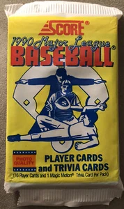 1990 Score Card Pack Dan Plesac Brewers (Top) Chip Hale Twins Rookie RC (Back) - Picture 1 of 2