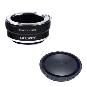 K&F adapter with lens cap for Praktica mount lens to Sony E NEX  a5000  A7II,A7R - Picture 1 of 9