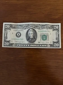 20 Dollar Star 1988 A Old-Serial # A39548479C Small Face 20 - Picture 1 of 6