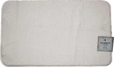 Tapete de banho macio falso pele de coelho tapete antiderrapante tapetes de banheiro decoração para casa 5 cores - Imagem 1 de 4