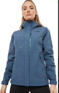 The North Face Womens Blue Long Sleeve Full Zipper With Hoodie Coat Jacket XXL - Picture 1 of 4