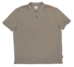Guess Iker kurzärmeliges einfarbiges Herren-Poloshirt mit 2 Knöpfen XXL NEU MIT ETIKETT Nussbaum - Bild 1 von 1