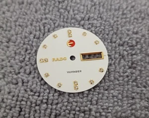 NOS GENUINE RADO VOYAGER SILVER TONE DIAL FOR GENT WATCH...NICE & RARE !!! - Picture 1 of 7