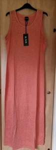 Ladies BNWT Coral Burnout Maxi Dress Size 18 - Picture 1 of 12