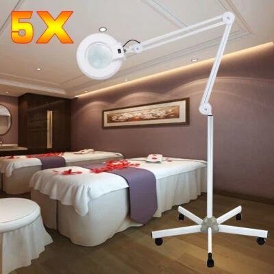 5-dioptrien 22W Weiß Kosmetik-Lupenleuchte Beauty Salon Lupenlampe mit Stativ - Bild 1 von 4