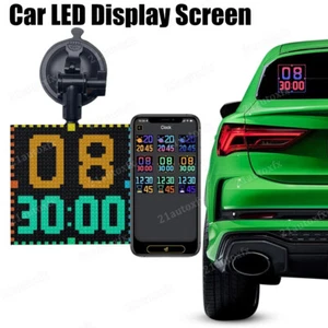 DIY Car Rear Window LED Display Screen App Controll Sign Message Animated Light - Picture 1 of 12