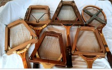racchette da tennis 6 pz vintage con tendiracchette