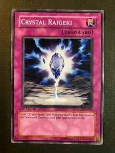 Yugioh Crystal Raigeki DP07-EN023 1st Edition 1996 NM Nice! - Picture 1 of 4