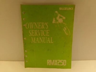 Suzuki Owner's Service Manual RMX250 - Image 1 of 3