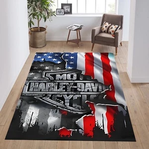 tappeto harley, tappeto biker, regalo motociclista, tappeto zona moto - Foto 1 di 9