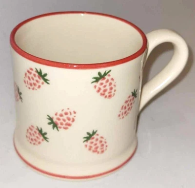 BRIXTON POTTERY 150ml POTTERY MUG raspberry small espresso coffee cup - Image 1 of 2