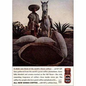 1962 Sanka Coffee: Whole New Blend Vintage Print Ad - Picture 1 of 1