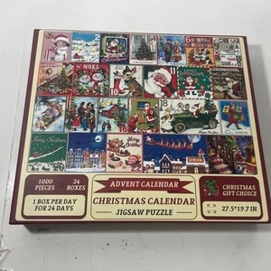 NEW Advent Calendar Jigsaw Puzzles 24 Box 1000 Piece Christmas Calendar - Picture 1 of 6