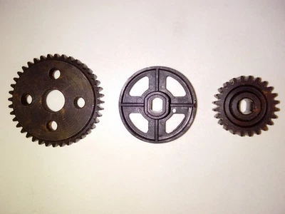 RC Stahlzahnräder Ritzel 24/40 Zähne Zahnrad Satz 40T 24T aus Stahl Mitnehmer - Bild 1 von 3