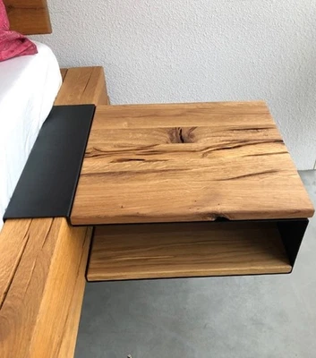Nachttisch Nachkonsole zum einhängen 44x15cm Wildeiche geölt massiv NEU OVP!!! - Bild 1 von 3