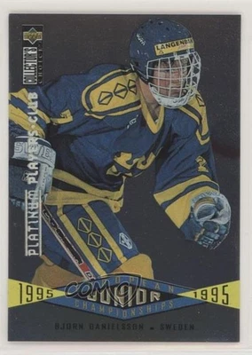 1995 Upper Deck Collector's Choice Platinum Player's Club Bjorn Danielsson #342 - Image 1 of 2