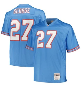 Mitchell & Ness NFL Houston Oilers 1997 Eddie George Lt Blue Mesh Jersey - XLT - Picture 1 of 5