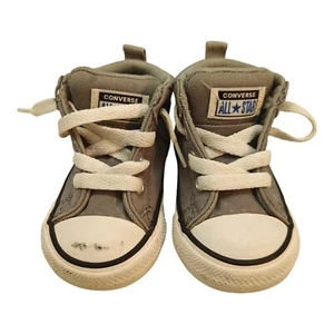 Zapatillas deportivas CONVERSE All Star Mid Top gris azul marino talla 5 niño pequeño AS iS - Imagen 1 de 10