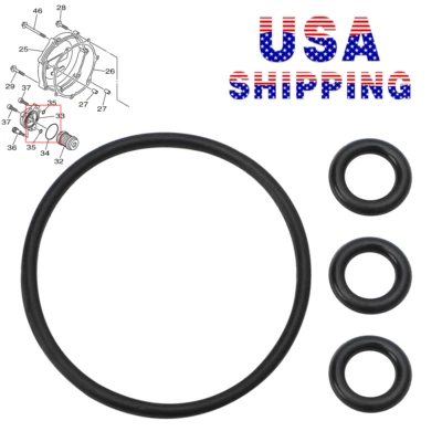 Oil Filter Cover Passage O-Rings for Yamaha YFZ450 YFZ450R/SE/V 93210-47675-00 - Image 1 of 4