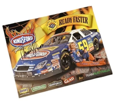 2007 Nascar Signed #59 Marcos Ambrose Kingsford Ford Nextel Cup Hero Card Foto 1 de 3