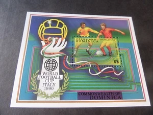 Dominica 1989 World Cup Football MS MS1282 MNH UM unmounted mint - Imagen 1 de 1