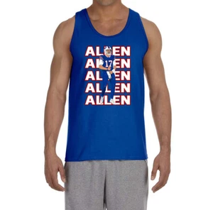 Josh Allen Screaming Text Pic Tank Top - Picture 1 of 2