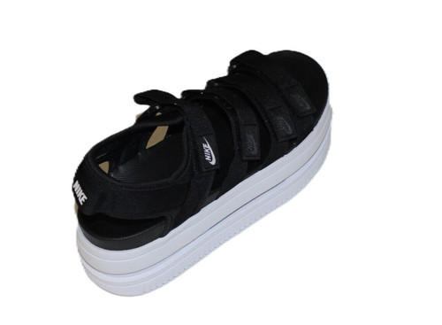 SANDALO NIKE BIANCO NERO ICON PLATEAU CLASSICO US 7 EUR38 UK4.5